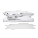 Canadian Down & Feather Co. - 2 Pack Medium-Soft Support Microfiber Down Alternative Pillow King Size - Machine Washable - 260 TC Shell 100% Cotton - Oeko TEX Certified