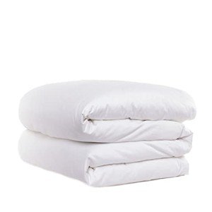 Canadian Down & Feather Co. - Duvet Cover King Size 300 TC Cotton Percale - 3 Sided Zipper Closures (King, Classic White)