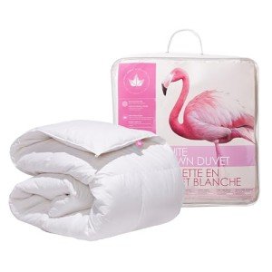 Canadian Down & Feather Co. - Regular Weight White Down Duvet Queen Size - 260 TC Shell 100% Cotton - Filled in Canada