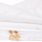 Canadian Down & Feather Co. - Duvet Cover King Size 300 TC Cotton Percale - 3 Sided Zipper Closures (King, Classic White)