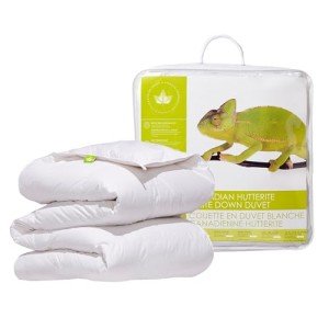 Canadian Down & Feather Co. - Regular Weight Hutterite White Down Duvet XL King Size - 400 TC Shell 100% Cotton - Made in Canada