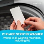 Tru Earth Compact Dry Laundry Detergent Sheets - Up to 64 Loads (32 Sheets) - Paraben-Free - Original Eco-Strip Liquidless Laundry Detergent, Laundry Sheets - Fresh Linen (Made in Canada)