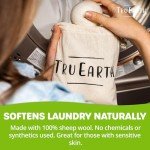 Wool Dryer Balls by Tru Earth 4-Pack, XL Premium Reusable Natural Fabric Softener (4)