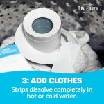 Tru Earth Compact Dry Laundry Detergent Sheets - Up to 64 Loads (32 Sheets) - Paraben-Free - Original Eco-Strip Liquidless Laundry Detergent, Laundry Sheets - Fresh Linen (Made in Canada)