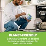 Tru Earth Dishwasher Detergent Tablets - Concentrated Dishwasher Tabs Cut Grease for Sparkling Dishes - Eco Friendly Alternative to Liquid Pods - 30 Tablets, Fragrance-Free