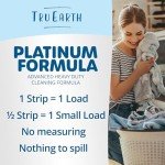 Tru Earth Platinum - Heavy Duty Laundry Detergent Sheets - Up to 128 Loads (64 Sheets), Fresh Linen Scent - Ultra-Concentrated - Eco-Friendly, Hypoallergenic Laundry Sheets