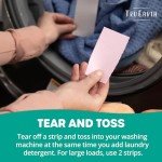 Tru Earth Fabric Softener Strips for Washing Machine, Alternative to Fabric Softener Liquid and Pods, Unscented Fragrance Free, Up to 64 Loads Per 32-Count