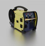 CANAWELD MIG TIG Stick 160 Amper Multi Process Welder Made in Canada Synergic Control Welding Machine Maximum thickness 3/16" Lightweight 110 V Portable 4 Years Warranty CSA/QPS Approved (1601-Silver)
