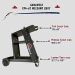 CANAWELD Welding Cart Heavy Duty Welder Trolley for MIG TIG Stick Welding achines and Plasma Cutter (TR4-A1)