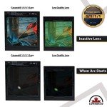 CANAWELD Auto Darkening 1/1/1/1 Best Optical Class True Color Welding Helmet 3.94x 3.85 Super Large Viewing Area Solar Powered Welder Mask with 4 Sensors (C9 Series-Red Maple)