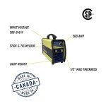 CANAWELD Arc Welding Stick Welder MMA 201 Made in Canada 200 Amp TIG Lift, Heavy Duty, Weld up to 5/32” Rod IGBT Inverter Lightweight 230V(150 A@%100 Duty Cycle) Generator Compatible CSA/QPS Approved