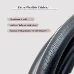 CANAWELD AWG 4 Welding, Battery, Solar, RV Cable 600 V Pure Copper Double Sheath Extra Flexible Black-15 ft