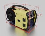 CANAWELD MIG TIG Stick 160 Amper Multi Process Welder Made in Canada Synergic Control Welding Machine Maximum Thickness 3/16" Lightweight 110 V Portable 4 Years Warranty CSA/QPS Approved (1601-Gold)