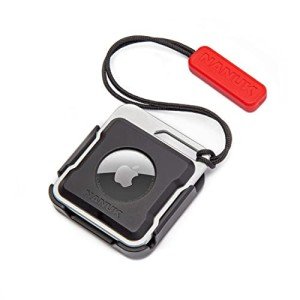 NANUK Durable and Secure Airtag Holder, Attachable to Protective Cases, Backpacks, Luggage, Drones, Cameras, Keys, Electronics, Bikes, and Athletic Equipment (4 Mounting Options, Airtag Not Included)
