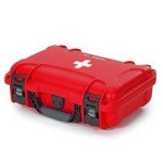 Nanuk 909 Waterproof First Aid Prepper Survival Gear Dust and Impact Resistant Case - Empty - Red - Made in Canada