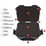Nanuk 904 Waterproof Hard Case with Foam Insert - Graphite - Made in Canada