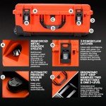 NANUK 935 Pro Photo Kit – Waterproof Travel Camera Hard Case with Padded Dividers and Wheels, 22” x 14” x 9” - Dustproof and Impact Resistant, Airline Carry-On Approved – Orange