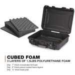 NANUK 910 Recycled Resin - Waterproof Hard Case with Customizable Foam Insert- Dustproof and Impact Resistant - Go Green and Minimize Your Carbon Footprint, Black