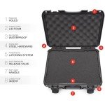 NANUK 910 Recycled Resin - Waterproof Hard Case with Customizable Foam Insert- Dustproof and Impact Resistant - Go Green and Minimize Your Carbon Footprint, Black