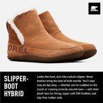 SOREL Women's Nakiska Bootie - Camel Brown, Natural - 8