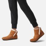 SOREL Women's Nakiska Bootie - Camel Brown, Natural - 8