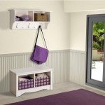 Prepac 36" Contemporary Wall Mounted Coat Rack, Coat Hooks Wall Mount with 2 Shelves, Ideal for Hallway or Entryway Storage Solution, 11.5"D x 36"W x 16.5"H, White