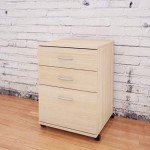 Nexera 3-Drawer Essentials Rolling Filing Cabinet, Beige, 19-Inch