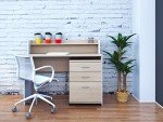Nexera 3-Drawer Essentials Rolling Filing Cabinet, Beige, 19-Inch