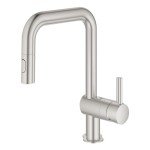 GROHE 32319DC3 Minta Pull-Out Kitchen Faucet Supersteel (Stainless Steel)