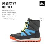 SOREL Children's Whitney ll Plus Lace Waterproof Boot - Jet, Black - 6
