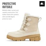 SOREL Women's Tivoli V Waterproof Boot - Honey White, Sea Salt - 10.5