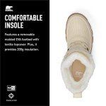 SOREL Women's Tivoli V Waterproof Boot - Honey White, Sea Salt - 10.5