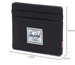 Herschel Mens Charlie RFID Card Case Wallet, Black, One Size US, Black, One Size