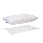 Canadian Down & Feather Co. - Medium Support Quilted White Goose Feather Pillow Standard Size - 255 TC Shell 100% Cotton - Filled in Canada