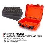 Nanuk 925 Waterproof Hard Case with Foam Insert - Orange - Made in Canada