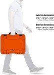 Nanuk 925 Waterproof Hard Case with Foam Insert - Orange - Made in Canada