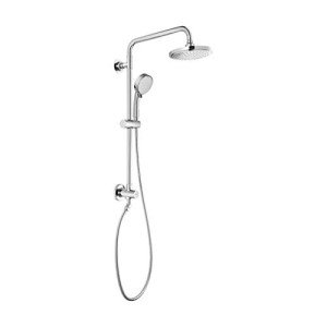 GROHE Vitalio Retrofit Shower System with Head and 4-Spray (5 Total) Comfort Flex Handheld in Chrome