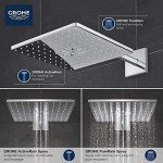 Grohe 26504000 Rain 310 Smart Active 2-Spray Cube Shower Head Set, Starlight Chrome