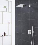 Grohe 26504000 Rain 310 Smart Active 2-Spray Cube Shower Head Set, Starlight Chrome