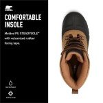 SOREL Men's Buxton Lace Waterproof Boot - Delta, Black - 10.5