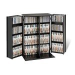 Prepac 33" H, Locking Media Storage Cabinet, Black