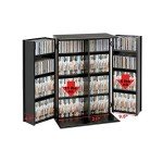 Prepac 33" H, Locking Media Storage Cabinet, Black