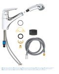 Grohe single-lever basin mixer EURODISC DN 15 chrome 32257001