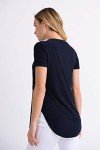 Joseph Ribkoff Womens Classic Tee Style 183220J Color Midnight Blue Size 12