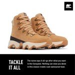 SOREL Women's Kinetic Impact Conquest Plus Waterproof Boot - Tawny Buff, Ceramic - 8