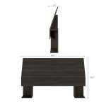 Nexera Storage Headboard, Grey, Queen