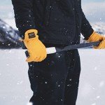 Watson Gloves The Duke Gold Winter Glove - Cotton Fleece Lining, Deerskin Leather, Drivers Style with Inset Thumb, Snug-Fitting Elastic Wrist, Slip-On Style Cuff, Made in Canada (Large)