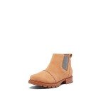 Sorel Women's Emelie III Chelsea Waterproof Boots - Tawny Buff, Gum 2 - Size 7.5