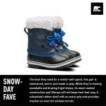 SOREL Children's Yoot Pac Nylon Waterproof Boot - Collegiate Navy, Super Blue - 5