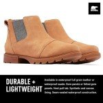 Sorel Women's Emelie III Chelsea Waterproof Boots - Tawny Buff, Gum 2 - Size 7.5